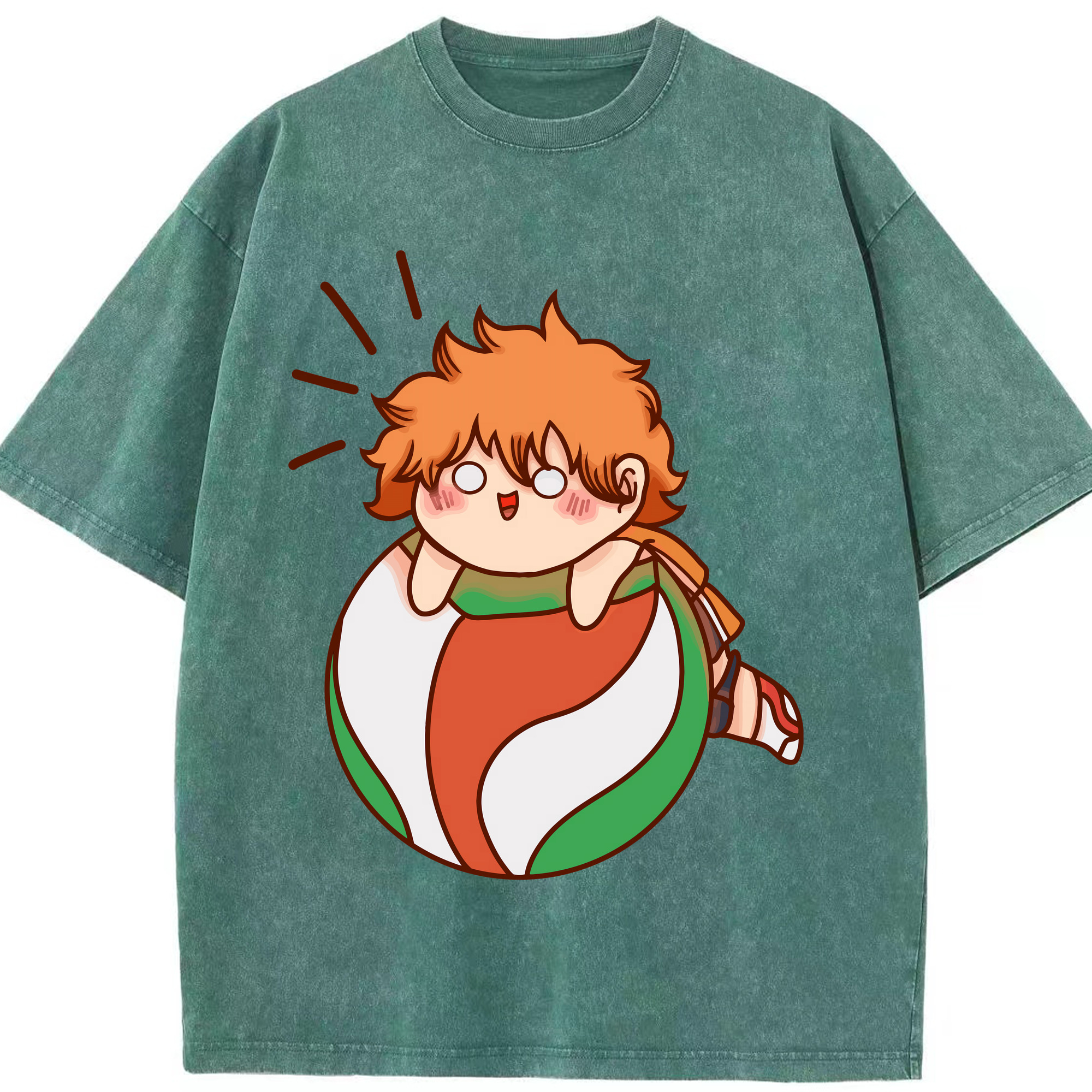 （画像用） ハイキュー!! Haikyu!! 綿100% ヴィンテージ風 半袖Tシャツ（フロントプリント）